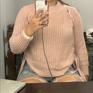 Knitted sweater shirt
